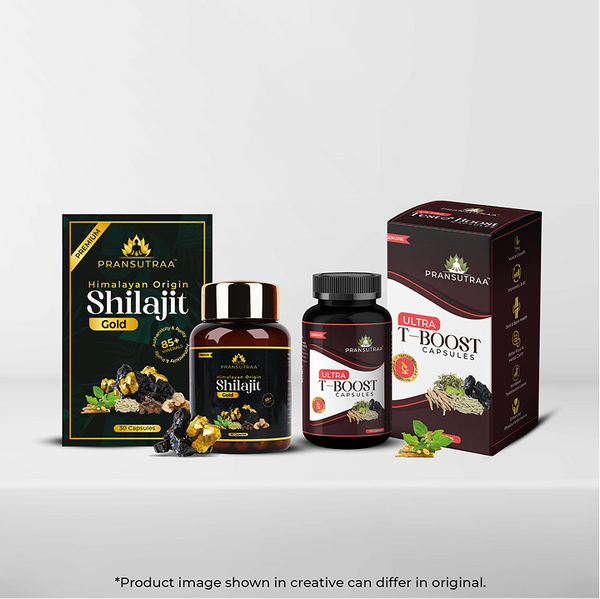 Combo Pack of Shilajit Gold 30 Capsules & Ultra Testoboost 30 Capsules