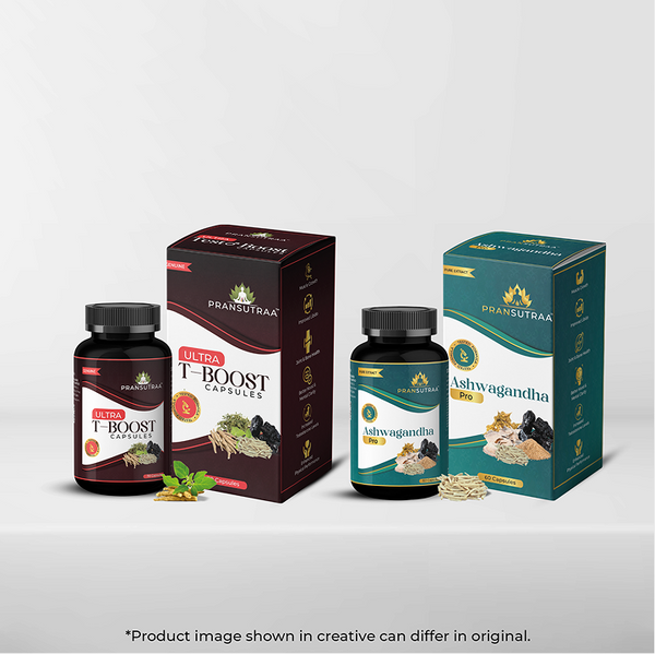 Combo Pack of Shilajit Gold 30 Capsules & Ashwagandha Pro 60 Capsules