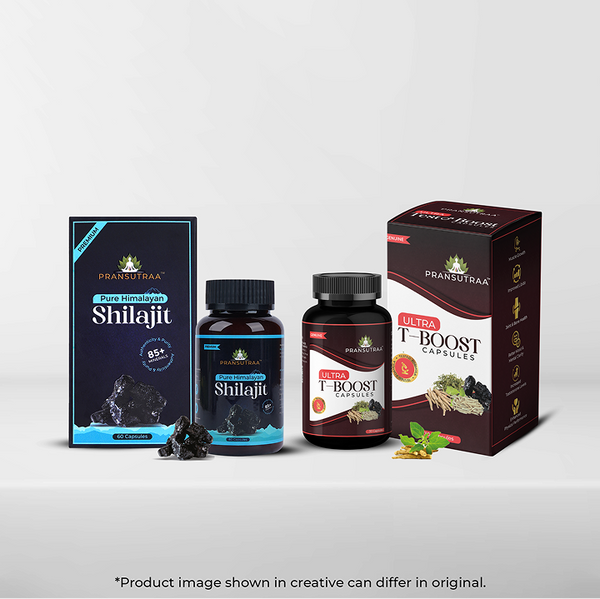 Combo Pack of Pure Himalyan Shilajit 60 Capsules & Ultra Testoboost 30 Capsules